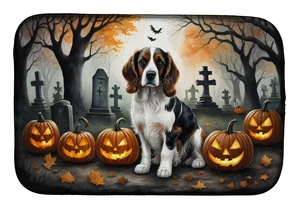 Welsh Springer Spaniel Spooky Halloween Dish Drying Mat Absorbent Dish Drying Mat Pad for Kitchen Counter Dish Drainer Mat for C Welsh Springer Spaniel Spooky Halloween Dish Drying Mat Absorbent Dish Drying Mat Pad for Kitchen Counter Dish Drainer Mat for C