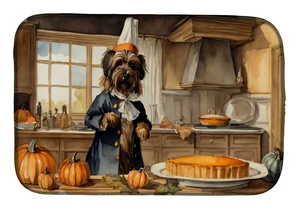 Briard Fall Kitchen Pumpkins Dish Drying Mat Absorbent Dish Drying Mat Pad for Kitchen Counter Dish Drainer Mat for Countertop, Briard Fall Kitchen Pumpkins Dish Drying Mat Absorbent Dish Drying Mat Pad for Kitchen Counter Dish Drainer Mat for Countertop,