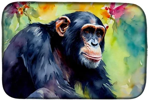 Chimpanzee Dish Drying Mat Absorbent Dish Drying Mat Pad for Kitchen Counter Dish Drainer Mat for Countertop, 14 x 21", Multicol Chimpanzee Dish Drying Mat Absorbent Dish Drying Mat Pad for Kitchen Counter Dish Drainer Mat for Countertop, 14 x 21", Multicol