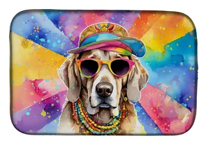 Weimaraner Hippie Dawg Dish Drying Mat Absorbent Dish Drying Mat Pad for Kitchen Counter Dish Drainer Mat for Countertop, 14 x 2 Weimaraner Hippie Dawg Dish Drying Mat Absorbent Dish Drying Mat Pad for Kitchen Counter Dish Drainer Mat for Countertop, 14 x 2