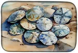 Sand Dollars Dish Drying Mat Absorbent Dish Drying Mat Pad for Kitchen Counter Dish Drainer Mat for Countertop, 14 x 21", Multic Sand Dollars Dish Drying Mat Absorbent Dish Drying Mat Pad for Kitchen Counter Dish Drainer Mat for Countertop, 14 x 21", Multic