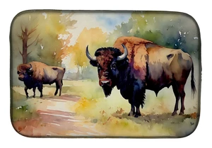 Wood Bison Dish Drying Mat Absorbent Dish Drying Mat Pad for Kitchen Counter Dish Drainer Mat for Countertop, 14 x 21", Multicol Wood Bison Dish Drying Mat Absorbent Dish Drying Mat Pad for Kitchen Counter Dish Drainer Mat for Countertop, 14 x 21", Multicol