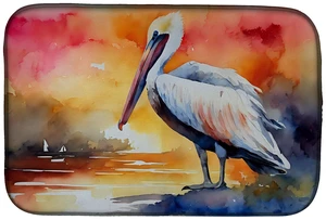 Pelican Dish Drying Mat Absorbent Dish Drying Mat Pad for Kitchen Counter Dish Drainer Mat for Countertop, 14 x 21", Multicolor Pelican Dish Drying Mat Absorbent Dish Drying Mat Pad for Kitchen Counter Dish Drainer Mat for Countertop, 14 x 21", Multicolor