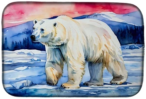 Polar Bear Dish Drying Mat Absorbent Dish Drying Mat Pad for Kitchen Counter Dish Drainer Mat for Countertop, 14 x 21", Multicol Polar Bear Dish Drying Mat Absorbent Dish Drying Mat Pad for Kitchen Counter Dish Drainer Mat for Countertop, 14 x 21", Multicol