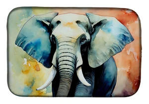 Elephant Dish Drying Mat Absorbent Dish Drying Mat Pad for Kitchen Counter Dish Drainer Mat for Countertop, 14 x 21", Multicolor Elephant Dish Drying Mat Absorbent Dish Drying Mat Pad for Kitchen Counter Dish Drainer Mat for Countertop, 14 x 21", Multicolor