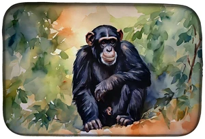 Chimpanzee Dish Drying Mat Absorbent Dish Drying Mat Pad for Kitchen Counter Dish Drainer Mat for Countertop, 14 x 21", Multicol Chimpanzee Dish Drying Mat Absorbent Dish Drying Mat Pad for Kitchen Counter Dish Drainer Mat for Countertop, 14 x 21", Multicol