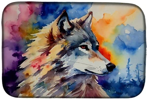 Wolves Wolf Dish Drying Mat Absorbent Dish Drying Mat Pad for Kitchen Counter Dish Drainer Mat for Countertop, 14 x 21", Multico Wolves Wolf Dish Drying Mat Absorbent Dish Drying Mat Pad for Kitchen Counter Dish Drainer Mat for Countertop, 14 x 21", Multico