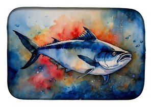 Bluefin Tuna Dish Drying Mat Absorbent Dish Drying Mat Pad for Kitchen Counter Dish Drainer Mat for Countertop, 14 x 21", Multic Bluefin Tuna Dish Drying Mat Absorbent Dish Drying Mat Pad for Kitchen Counter Dish Drainer Mat for Countertop, 14 x 21", Multic