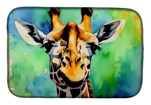 Giraffe Dish Drying Mat Absorbent Dish Drying Mat Pad for Kitchen Counter Dish Drainer Mat for Countertop, 14 x 21", Multicolor Giraffe Dish Drying Mat Absorbent Dish Drying Mat Pad for Kitchen Counter Dish Drainer Mat for Countertop, 14 x 21", Multicolor