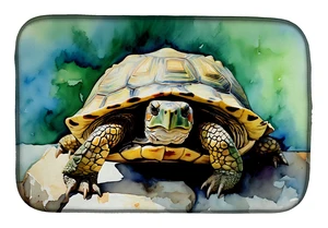 Turtles Tortoises Dish Drying Mat Absorbent Dish Drying Mat Pad for Kitchen Counter Dish Drainer Mat for Countertop, 14 x 21", M Turtles Tortoises Dish Drying Mat Absorbent Dish Drying Mat Pad for Kitchen Counter Dish Drainer Mat for Countertop, 14 x 21", M