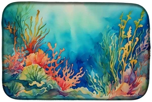Seaweed Dish Drying Mat Absorbent Dish Drying Mat Pad for Kitchen Counter Dish Drainer Mat for Countertop, 14 x 21", Multicolor Seaweed Dish Drying Mat Absorbent Dish Drying Mat Pad for Kitchen Counter Dish Drainer Mat for Countertop, 14 x 21", Multicolor