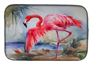 Flamingo Dish Drying Mat Absorbent Dish Drying Mat Pad for Kitchen Counter Dish Drainer Mat for Countertop, 14 x 21", Multicolor Flamingo Dish Drying Mat Absorbent Dish Drying Mat Pad for Kitchen Counter Dish Drainer Mat for Countertop, 14 x 21", Multicolor