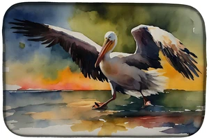 Pelican Dish Drying Mat Absorbent Dish Drying Mat Pad for Kitchen Counter Dish Drainer Mat for Countertop, 14 x 21", Multicolor Pelican Dish Drying Mat Absorbent Dish Drying Mat Pad for Kitchen Counter Dish Drainer Mat for Countertop, 14 x 21", Multicolor