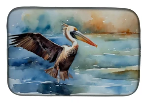 Pelican Dish Drying Mat Absorbent Dish Drying Mat Pad for Kitchen Counter Dish Drainer Mat for Countertop, 14 x 21", Multicolor Pelican Dish Drying Mat Absorbent Dish Drying Mat Pad for Kitchen Counter Dish Drainer Mat for Countertop, 14 x 21", Multicolor