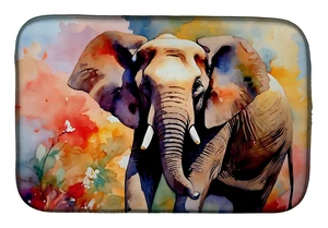 Elephant Dish Drying Mat Absorbent Dish Drying Mat Pad for Kitchen Counter Dish Drainer Mat for Countertop, 14 x 21", Multicolor Elephant Dish Drying Mat Absorbent Dish Drying Mat Pad for Kitchen Counter Dish Drainer Mat for Countertop, 14 x 21", Multicolor