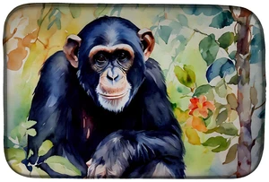Chimpanzee Dish Drying Mat Absorbent Dish Drying Mat Pad for Kitchen Counter Dish Drainer Mat for Countertop, 14 x 21", Multicol Chimpanzee Dish Drying Mat Absorbent Dish Drying Mat Pad for Kitchen Counter Dish Drainer Mat for Countertop, 14 x 21", Multicol