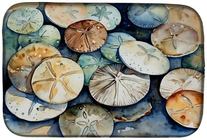 Sand Dollars Dish Drying Mat Absorbent Dish Drying Mat Pad for Kitchen Counter Dish Drainer Mat for Countertop, 14 x 21", Multic Sand Dollars Dish Drying Mat Absorbent Dish Drying Mat Pad for Kitchen Counter Dish Drainer Mat for Countertop, 14 x 21", Multic