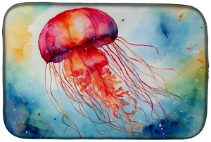 Jellyfish Dish Drying Mat Absorbent Dish Drying Mat Pad for Kitchen Counter Dish Drainer Mat for Countertop, 14 x 21", Multicolo Jellyfish Dish Drying Mat Absorbent Dish Drying Mat Pad for Kitchen Counter Dish Drainer Mat for Countertop, 14 x 21", Multicolo