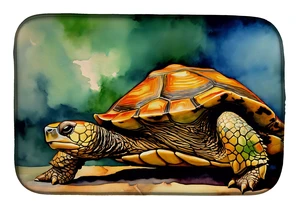 Turtles Tortoises Dish Drying Mat Absorbent Dish Drying Mat Pad for Kitchen Counter Dish Drainer Mat for Countertop, 14 x 21", M Turtles Tortoises Dish Drying Mat Absorbent Dish Drying Mat Pad for Kitchen Counter Dish Drainer Mat for Countertop, 14 x 21", M