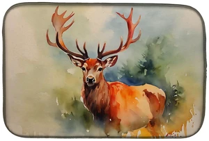 Deer Stag Dish Drying Mat Absorbent Dish Drying Mat Pad for Kitchen Counter Dish Drainer Mat for Countertop, 14 x 21", Multicolo Deer Stag Dish Drying Mat Absorbent Dish Drying Mat Pad for Kitchen Counter Dish Drainer Mat for Countertop, 14 x 21", Multicolo