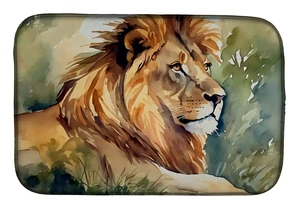 Lion Dish Drying Mat Absorbent Dish Drying Mat Pad for Kitchen Counter Dish Drainer Mat for Countertop, 14 x 21", Multicolor Lion Dish Drying Mat Absorbent Dish Drying Mat Pad for Kitchen Counter Dish Drainer Mat for Countertop, 14 x 21", Multicolor