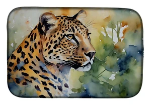 Leopard Dish Drying Mat Absorbent Dish Drying Mat Pad for Kitchen Counter Dish Drainer Mat for Countertop, 14 x 21", Multicolor Leopard Dish Drying Mat Absorbent Dish Drying Mat Pad for Kitchen Counter Dish Drainer Mat for Countertop, 14 x 21", Multicolor