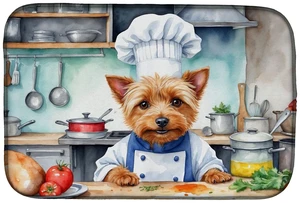 Australian Terrier The Chef Dish Drying Mat Absorbent Dish Drying Mat Pad for Kitchen Counter Dish Drainer Mat for Countertop, 1 Australian Terrier The Chef Dish Drying Mat Absorbent Dish Drying Mat Pad for Kitchen Counter Dish Drainer Mat for Countertop, 1