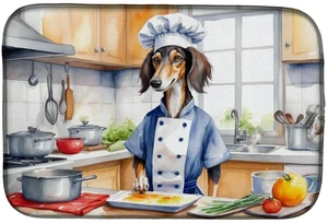 Saluki The Chef Dish Drying Mat Absorbent Dish Drying Mat Pad for Kitchen Counter Dish Drainer Mat for Countertop, 14 x 21", Mul Saluki The Chef Dish Drying Mat Absorbent Dish Drying Mat Pad for Kitchen Counter Dish Drainer Mat for Countertop, 14 x 21", Mul