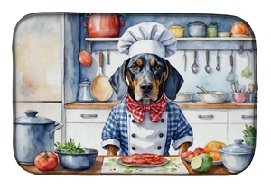 Bluetick Coonhound The Chef Dish Drying Mat Absorbent Dish Drying Mat Pad for Kitchen Counter Dish Drainer Mat for Countertop, 1 Bluetick Coonhound The Chef Dish Drying Mat Absorbent Dish Drying Mat Pad for Kitchen Counter Dish Drainer Mat for Countertop, 1