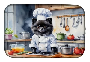 Pomeranian The Chef Dish Drying Mat Absorbent Dish Drying Mat Pad for Kitchen Counter Dish Drainer Mat for Countertop, 14 x 21", Pomeranian The Chef Dish Drying Mat Absorbent Dish Drying Mat Pad for Kitchen Counter Dish Drainer Mat for Countertop, 14 x 21",
