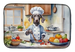 Weimaraner The Chef Dish Drying Mat Absorbent Dish Drying Mat Pad for Kitchen Counter Dish Drainer Mat for Countertop, 14 x 21", Weimaraner The Chef Dish Drying Mat Absorbent Dish Drying Mat Pad for Kitchen Counter Dish Drainer Mat for Countertop, 14 x 21",