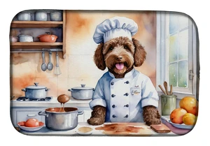 Labradoodle The Chef Dish Drying Mat Absorbent Dish Drying Mat Pad for Kitchen Counter Dish Drainer Mat for Countertop, 14 x 21" Labradoodle The Chef Dish Drying Mat Absorbent Dish Drying Mat Pad for Kitchen Counter Dish Drainer Mat for Countertop, 14 x 21"