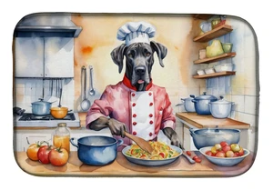 Great Dane The Chef Dish Drying Mat Absorbent Dish Drying Mat Pad for Kitchen Counter Dish Drainer Mat for Countertop, 14 x 21",