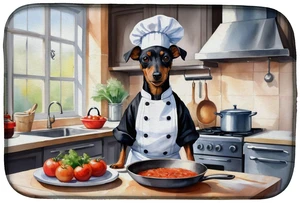 Manchester Terrier The Chef Dish Drying Mat Absorbent Dish Drying Mat Pad for Kitchen Counter Dish Drainer Mat for Countertop, 1 Manchester Terrier The Chef Dish Drying Mat Absorbent Dish Drying Mat Pad for Kitchen Counter Dish Drainer Mat for Countertop, 1
