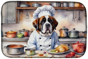 Saint Bernard The Chef Dish Drying Mat Absorbent Dish Drying Mat Pad for Kitchen Counter Dish Drainer Mat for Countertop, 14 x 2 Saint Bernard The Chef Dish Drying Mat Absorbent Dish Drying Mat Pad for Kitchen Counter Dish Drainer Mat for Countertop, 14 x 2