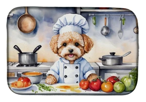 Maltipoo The Chef Dish Drying Mat Absorbent Dish Drying Mat Pad for Kitchen Counter Dish Drainer Mat for Countertop, 14 x 21", M