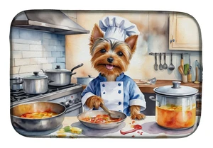 Silky Terrier The Chef Dish Drying Mat Absorbent Dish Drying Mat Pad for Kitchen Counter Dish Drainer Mat for Countertop, 14 x 2 Silky Terrier The Chef Dish Drying Mat Absorbent Dish Drying Mat Pad for Kitchen Counter Dish Drainer Mat for Countertop, 14 x 2