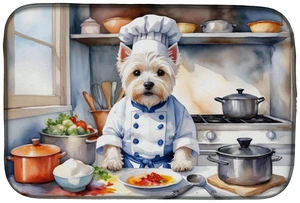 Westie The Chef Dish Drying Mat Absorbent Dish Drying Mat Pad for Kitchen Counter Dish Drainer Mat for Countertop, 14 x 21", Mul Westie The Chef Dish Drying Mat Absorbent Dish Drying Mat Pad for Kitchen Counter Dish Drainer Mat for Countertop, 14 x 21", Mul