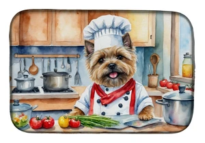 Cairn Terrier The Chef Dish Drying Mat Absorbent Dish Drying Mat Pad for Kitchen Counter Dish Drainer Mat for Countertop, 14 x 2 Cairn Terrier The Chef Dish Drying Mat Absorbent Dish Drying Mat Pad for Kitchen Counter Dish Drainer Mat for Countertop, 14 x 2
