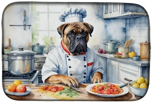 Bullmastiff The Chef Dish Drying Mat Absorbent Dish Drying Mat Pad for Kitchen Counter Dish Drainer Mat for Countertop, 14 x 21" Bullmastiff The Chef Dish Drying Mat Absorbent Dish Drying Mat Pad for Kitchen Counter Dish Drainer Mat for Countertop, 14 x 21"