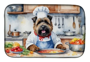 Bouvier des Flandres The Chef Dish Drying Mat Absorbent Dish Drying Mat Pad for Kitchen Counter Dish Drainer Mat for Countertop,