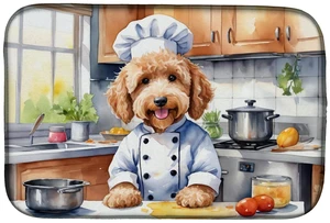 Goldendoodle The Chef Dish Drying Mat Absorbent Dish Drying Mat Pad for Kitchen Counter Dish Drainer Mat for Countertop, 14 x 21