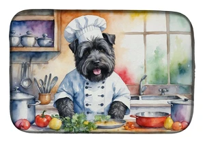 Bouvier des Flandres The Chef Dish Drying Mat Absorbent Dish Drying Mat Pad for Kitchen Counter Dish Drainer Mat for Countertop,