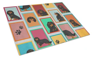 NEW Lots of Black and Tan Cavalier King Charles Spaniel Glass Cutting Board Decorative Tempered Glass Kitchen Cutting and Servin NEW Lots of Black and Tan Cavalier King Charles Spaniel Glass Cutting Board Decorative Tempered Glass Kitchen Cutting and Servin