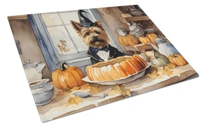 Cairn Terrier Fall Kitchen Pumpkins Glass Cutting Board Decorative Tempered Glass Kitchen Cutting and Serving Board Large Size C Cairn Terrier Fall Kitchen Pumpkins Glass Cutting Board Decorative Tempered Glass Kitchen Cutting and Serving Board Large Size C