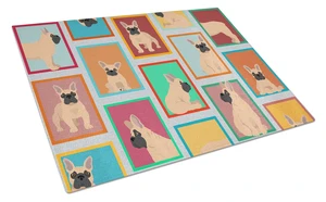 NEW Lots of Fawn French Bulldog Glass Cutting Board Decorative Tempered Glass Kitchen Cutting and Serving Board Large Size Chopp NEW Lots of Fawn French Bulldog Glass Cutting Board Decorative Tempered Glass Kitchen Cutting and Serving Board Large Size Chopp