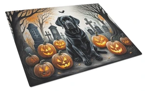 NEW Black Labrador Retriever Spooky Halloween Glass Cutting Board Decorative Tempered Glass Kitchen Cutting and Serving Board La NEW Black Labrador Retriever Spooky Halloween Glass Cutting Board Decorative Tempered Glass Kitchen Cutting and Serving Board La