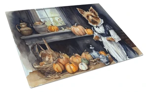 NEW Australian Terrier Fall Kitchen Pumpkins Glass Cutting Board Decorative Tempered Glass Kitchen Cutting and Serving Board Lar NEW Australian Terrier Fall Kitchen Pumpkins Glass Cutting Board Decorative Tempered Glass Kitchen Cutting and Serving Board Lar