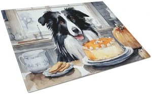 NEW Border Collie Fall Kitchen Pumpkins Glass Cutting Board Decorative Tempered Glass Kitchen Cutting and Serving Board Large Si NEW Border Collie Fall Kitchen Pumpkins Glass Cutting Board Decorative Tempered Glass Kitchen Cutting and Serving Board Large Si