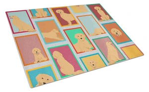 NEW Lots of Golden Retriever Glass Cutting Board Decorative Tempered Glass Kitchen Cutting and Serving Board Large Size Chopping NEW Lots of Golden Retriever Glass Cutting Board Decorative Tempered Glass Kitchen Cutting and Serving Board Large Size Chopping